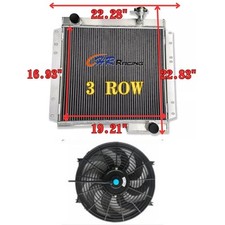 3 ROW aluminum radiator+FAN