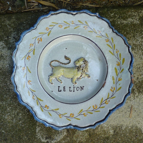 Faïence malicorne assiette - malicorne, en