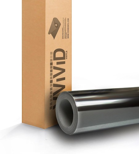 Black mirror chrome vinyl wrap - black,
