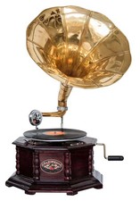 Gramophone avec pavillon pour
