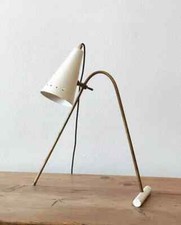 Lampe de bureau italienne en laiton au design des années 1950 Spoutnik lampe ...