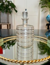 Carafe de Bar Art Déco - Bouteille en Verre - Filets d'Or fin