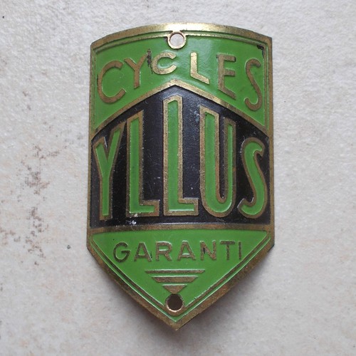 Ancienne plaque vélo - plaque, de