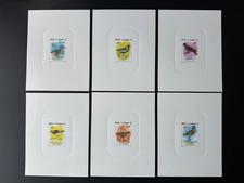 Wallis et Futuna 1987 YT 369-374 épreuve de luxe Oiseaux Faune Avifaune Limicole