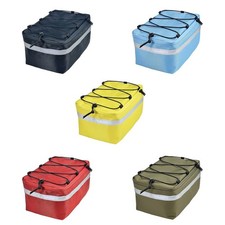 Sacoche de coffre de vélo imperméable avec poches de rangement latérales et d