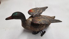 Jouet Canard automate mécanique en tôle ancien