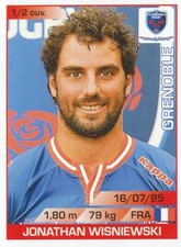 121 JONATHAN WISNIEWSKI # FC.GRENOBLE RUGBY TOP 14 STICKER PANINI RUGBY 2016