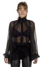 Ann Demeulemeester Femme Blouse Noir Transparent