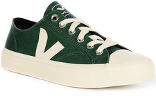 Veja Wata II Bas Organique À Base D'Eau Coton Homme En Vert UK 6 - 12