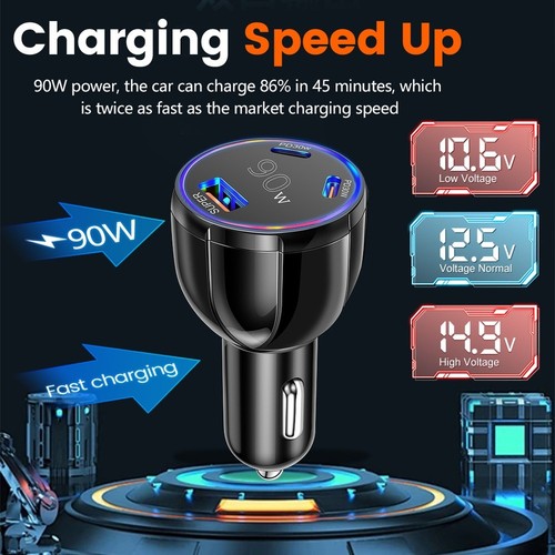 Chargeur voiture 90w avec - voiture,
