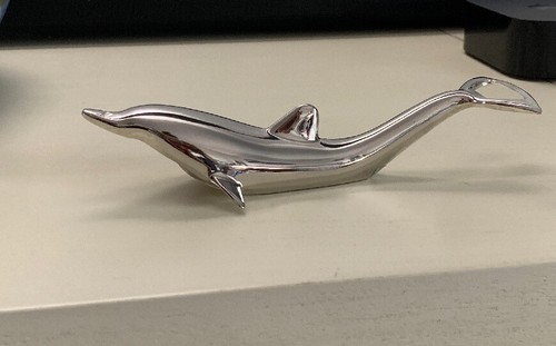 Vintage silver plated dolphin - silver-plated,