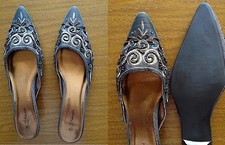  Femmes Chaussures pailettes Talons 4 cm T 39 exellent état 