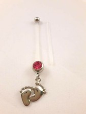 Piercing nombril tige longue