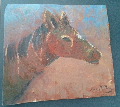 Tableau peinture huile - peinture,