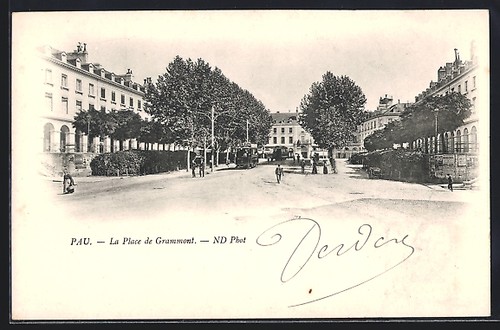 Cpa pau place - pau,, la