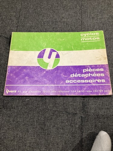 Ancien catalogue yvars pièces - ancien,
