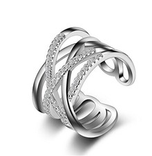 Femme Fille Bague femme argent