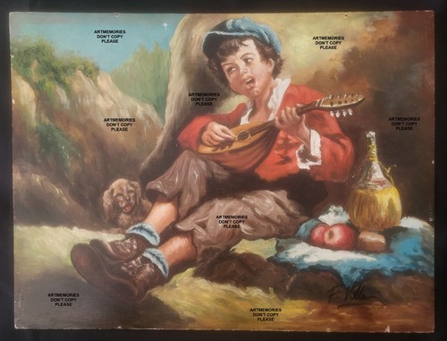 Enfant musicien c1950 - , h/