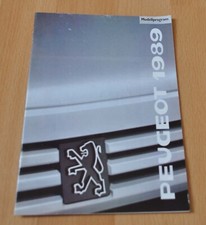 1989 Peugeot Model Range Gamme