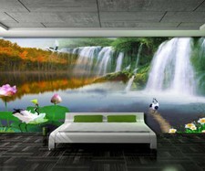 D’eau gakuin 3D Plein Mur Mural Photo Papier Peint Impression Maison Décoration