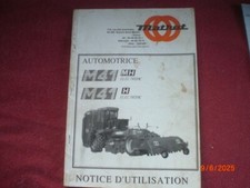 NOTICE  UTILISATION  ARRACHEUSE   BETTERAVES  AUTOMOTRICE  MATROT  M 41  H ET MH