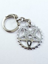 PORTE-CLES - Roue de Pédalier - BEAUSSUZET - Métal Chromé - 1960s