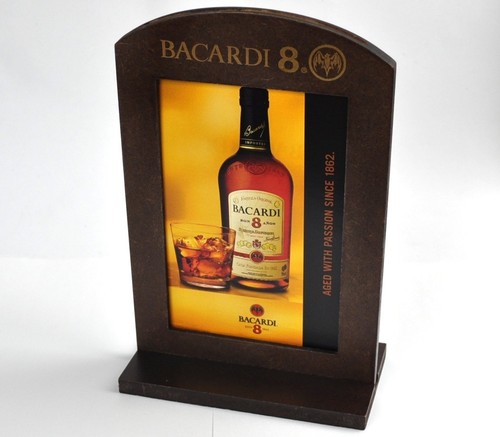 Porte menu bois bacardi - en,