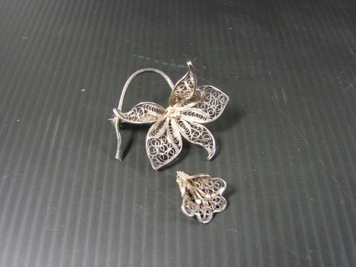 Broche argent massif 800 - massif,