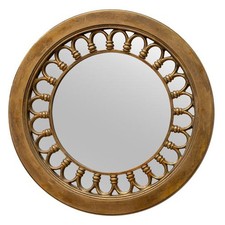 Miroir Rond doré Capella