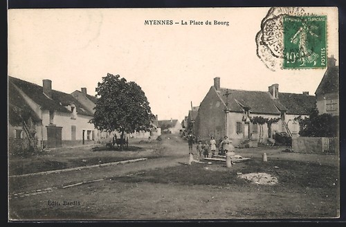 Cpa myennes place - myennes,, la