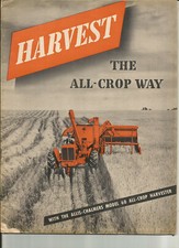 ALLIS CHALMERS - ALL CROP 60 / ENGLISH USA / catalogue brochure dépliant 