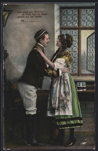 Carte postale étudiante - , en