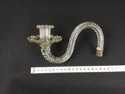 Lot bras bougeoir verre - bras,