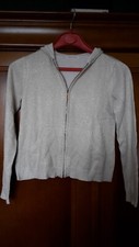 GILET CARDIGAN FILLE A CAPUCHE