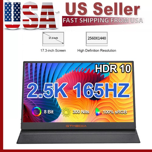 Gtmedia 165hz portable - 17.3",