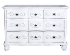 Buffet Antique Commode Blanche Meuble Chambre Armoire Baroque Vintage