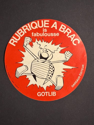 Gotlib rare autocollant - gotlib,