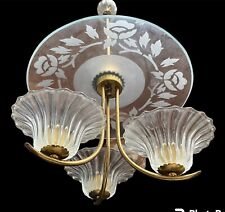 Lustre - verre meulé art