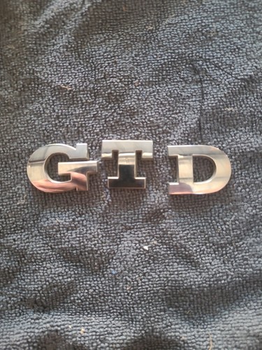 Sigle chromé gtd volkswagen - sigle,
