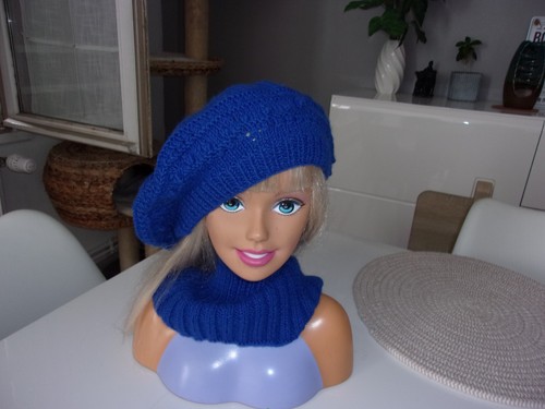 Ensemble bonnet genre béret - bonnet,