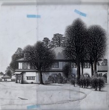 Jacques DEPERTHES - Dessin original sur calque préparatoire à une lithographie