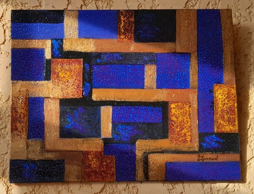 Tableau contemporain abstrait