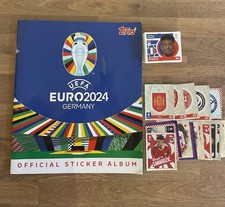 Album Topps NO PANINI Incomplet  20 Stickers Collés + 107 Sticker + 17 Brillant