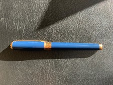 MAGNIFIQUE STYLO PLUME S T DUPONT MODÈLE RECIFE PLUME OR 18 CTS ÉTUI  RECIFE