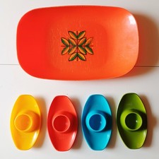 Lot De 4 Coquetiers + Plateau