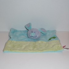 Doudou Lapin Tex - Bleu Vert