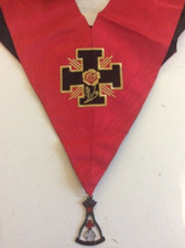 sautoir 18° deg  et bijou REAA  franc maçonnerie masonic collar assr 18°