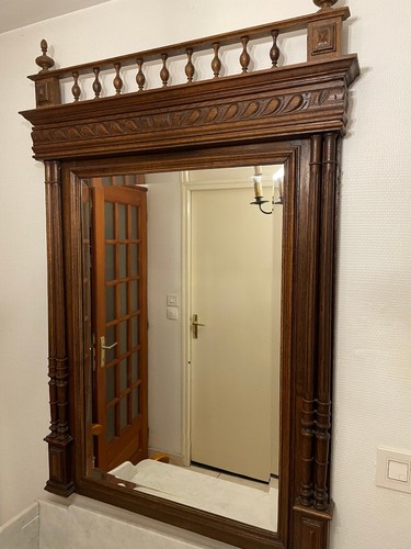 Grand miroir époque eme - 19,
