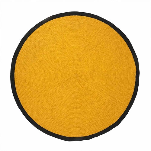 Tapis rond coton bord - tapis,