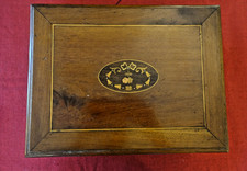 coffret a couture /bijoux art deco acajou victorien